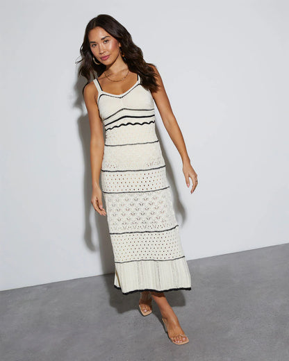 Saltwater Crochet Midi Dress