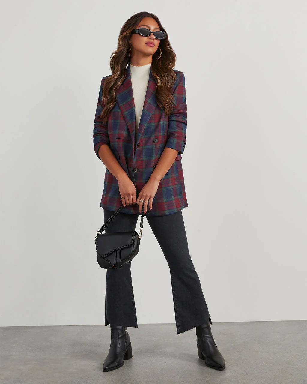 Jettie Plaid Blazer