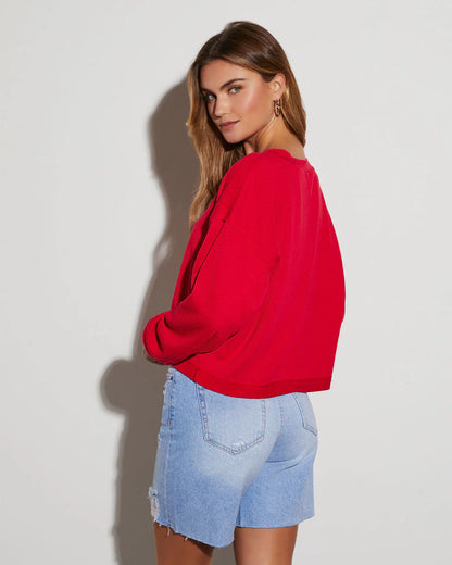 Quin Rib Knit Long Sleeve Top