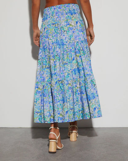 Angie Floral Midi Skirt