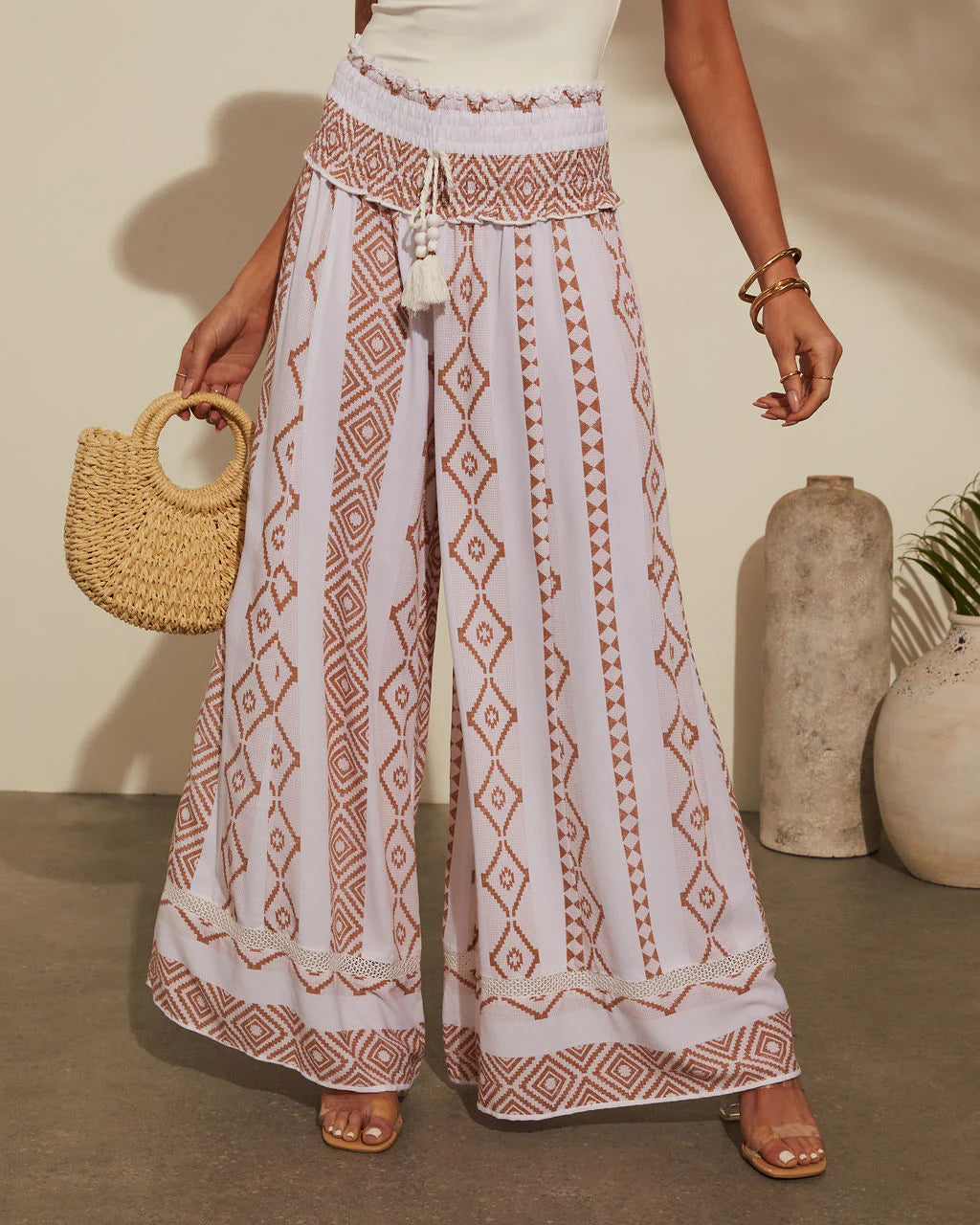 Maylah Printed Wide Leg Pants