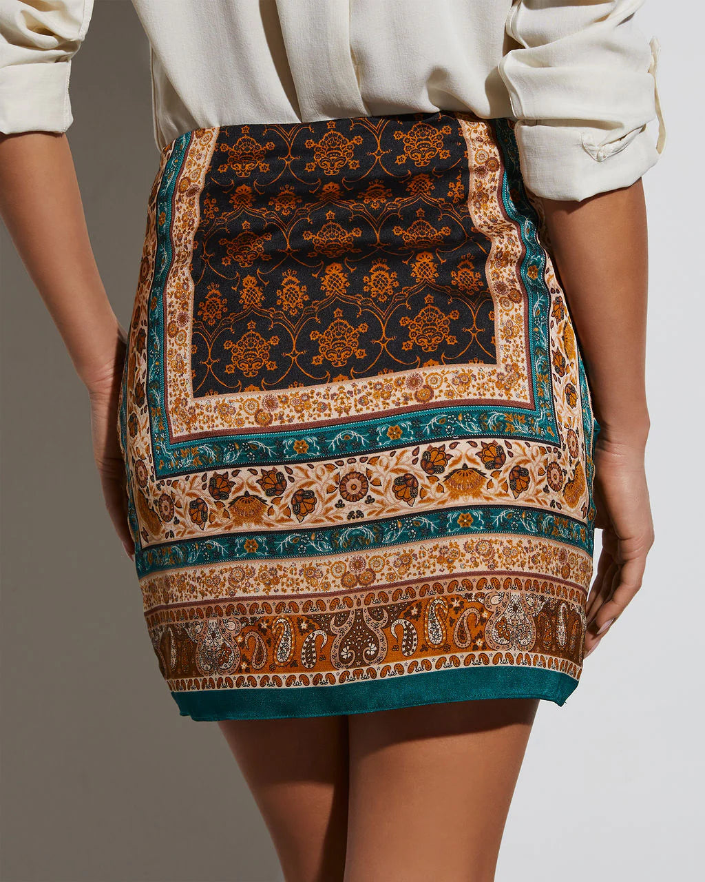 Cairo Printed Mini Skirt