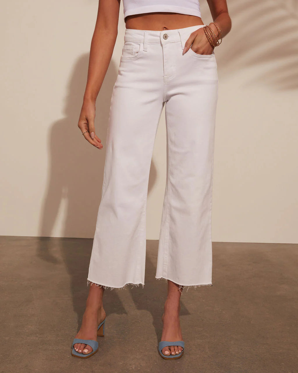 Matilde High Rise Crop Wide Leg Jeans