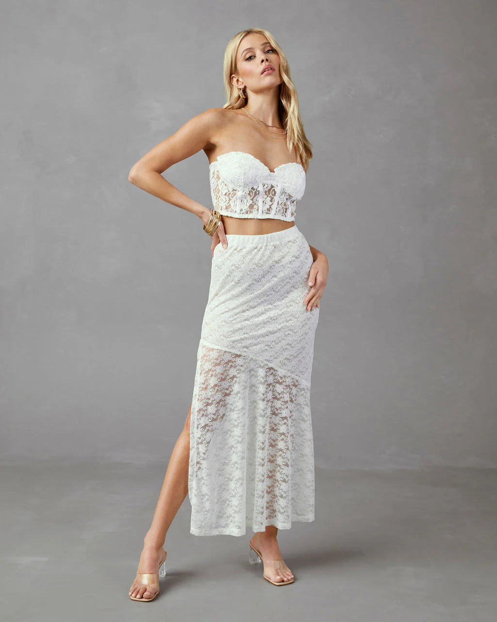 Yours Truly Lace Maxi Skirt