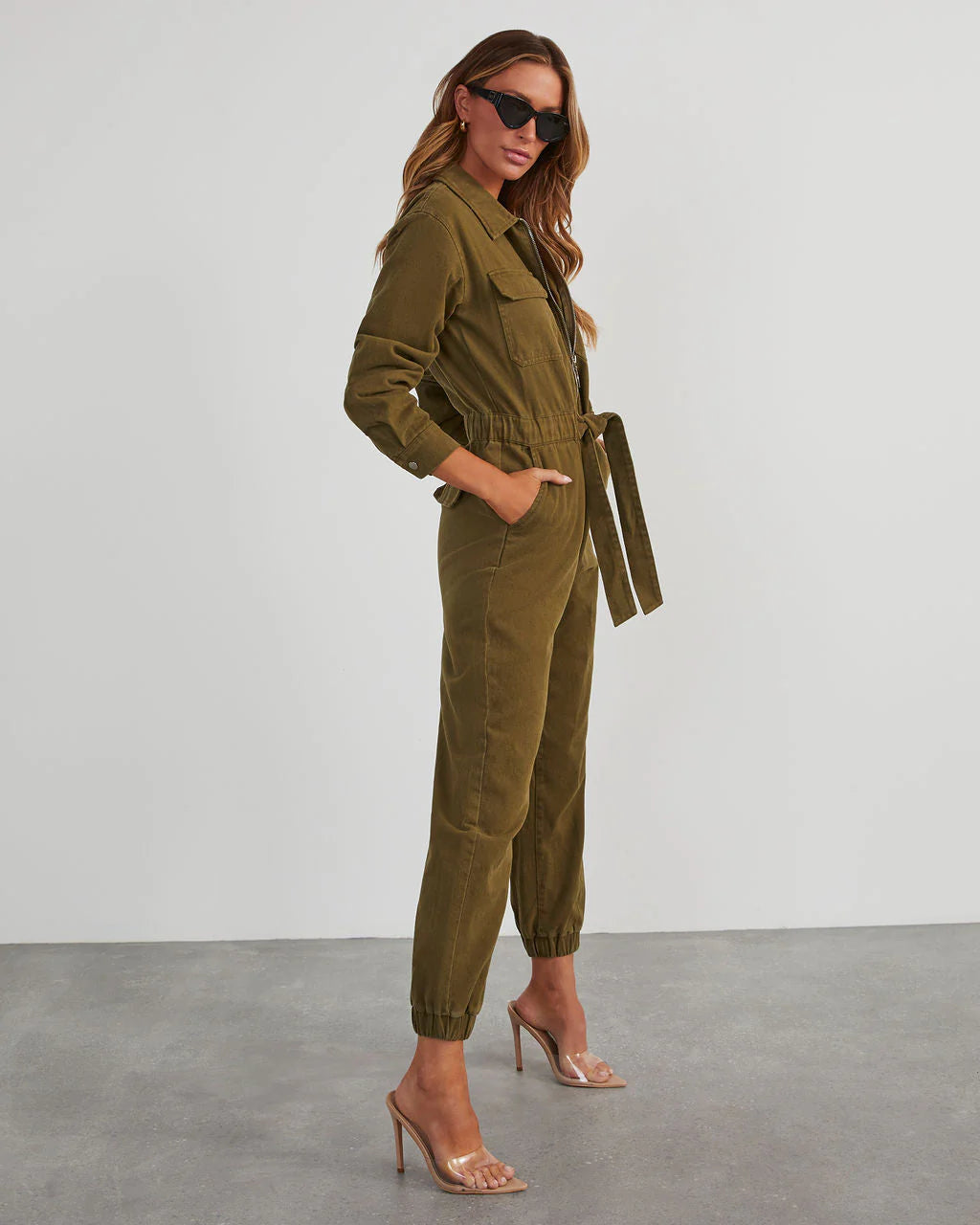 Rinko Tie Waist Jumpsuit