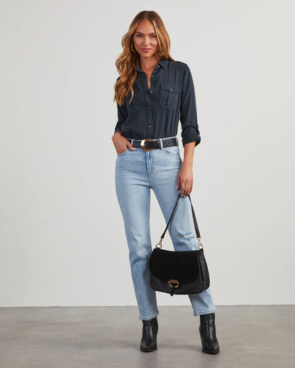 Katana Chambray Utility Top