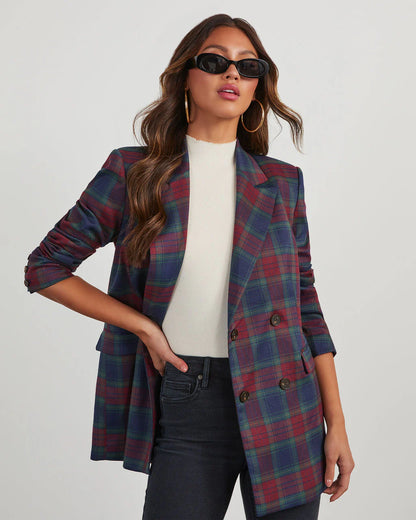 Jettie Plaid Blazer