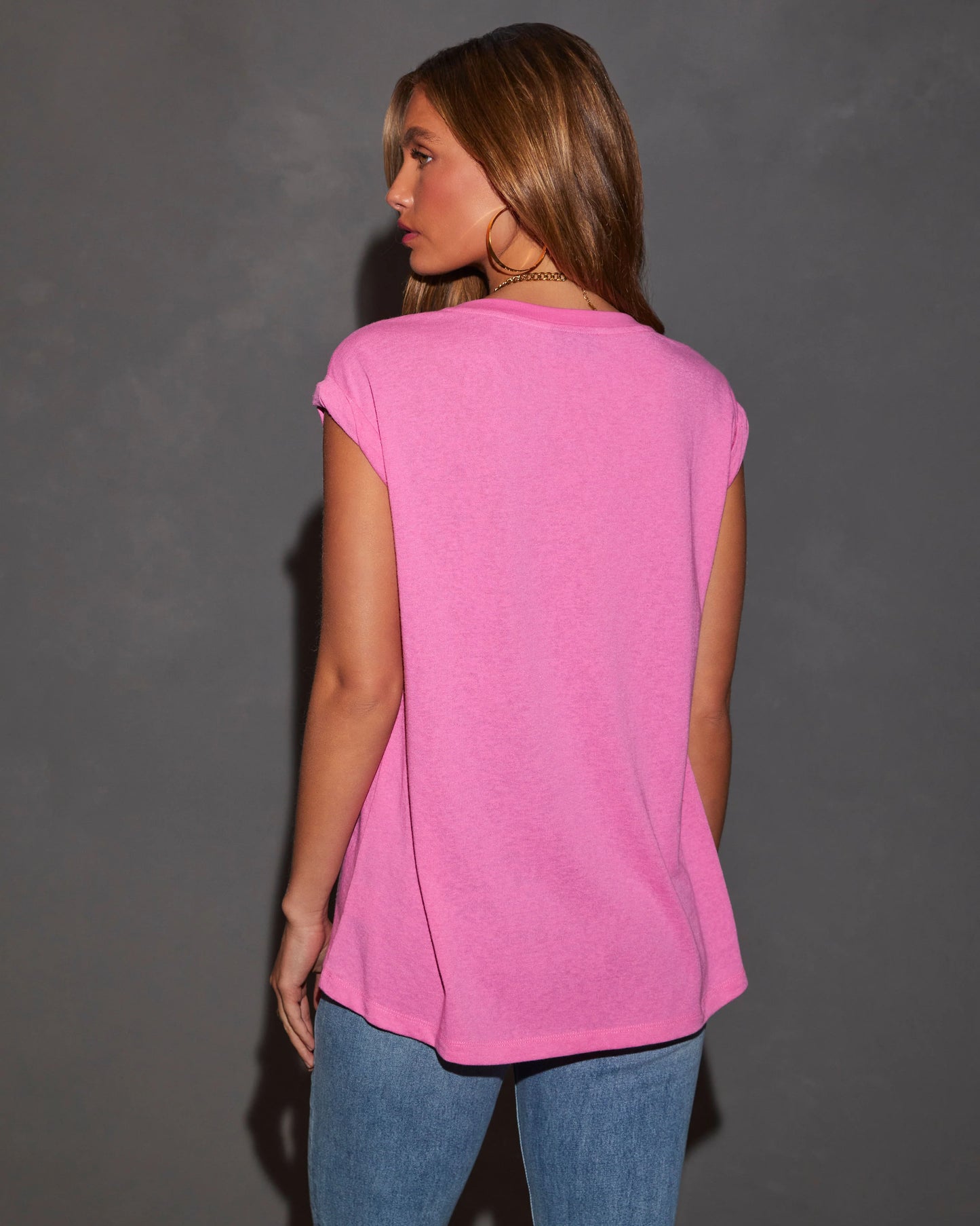 Cambrie Cotton High Low Tee