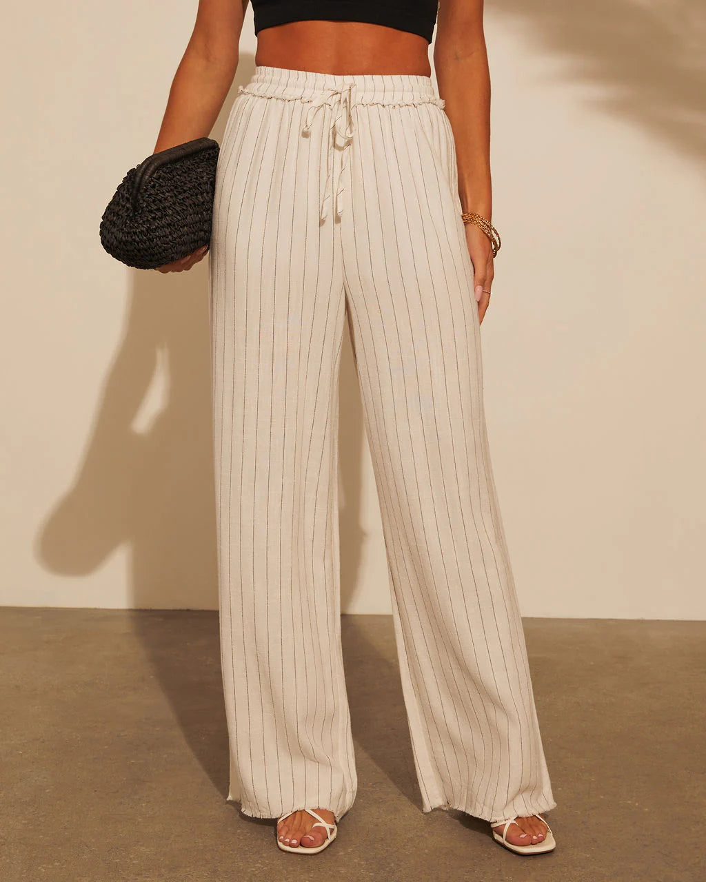 Lucienne Striped Straight Leg Pants