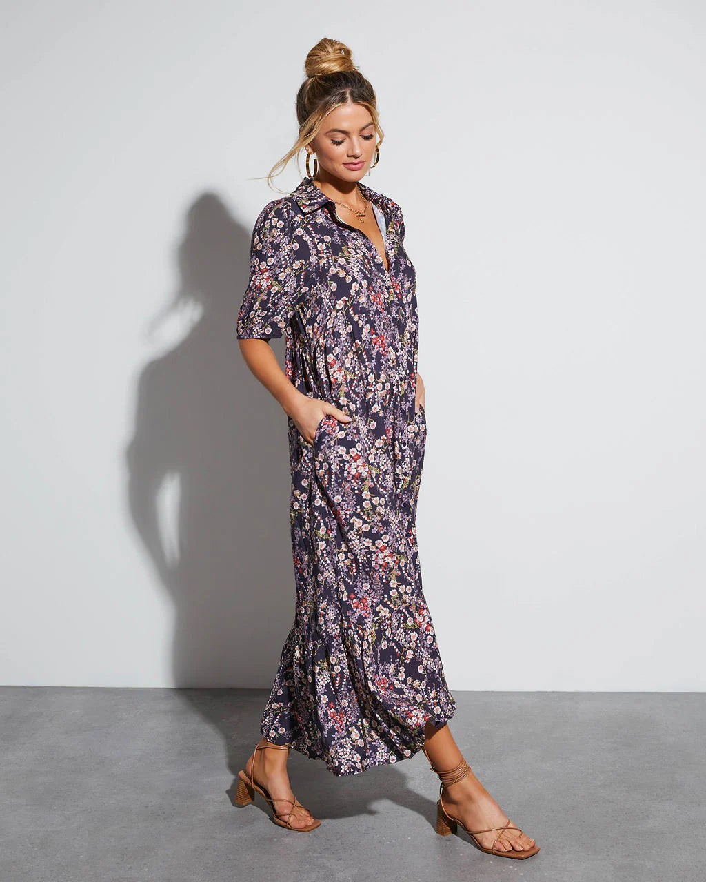 Demie Short Sleeve Maxi Dress