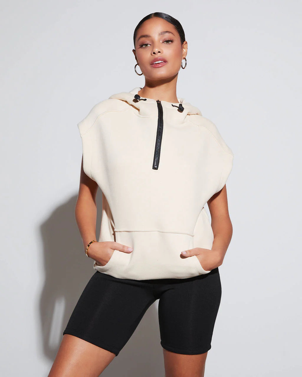 Serena Half Zip Hooded Sweatshirt