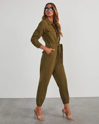 Rinko Tie Waist Jumpsuit