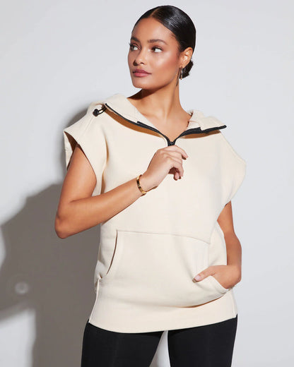 Serena Half Zip Hooded Sweatshirt