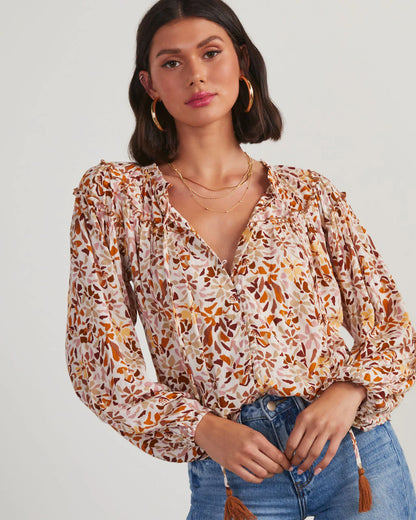 Frances Floral Peasant Blouse