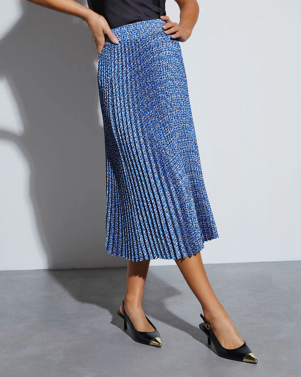 Remi Pleated Midi Skirt