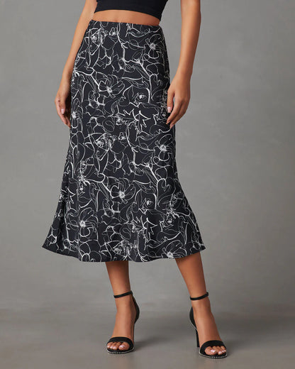 Coredith Printed Midi Skirt