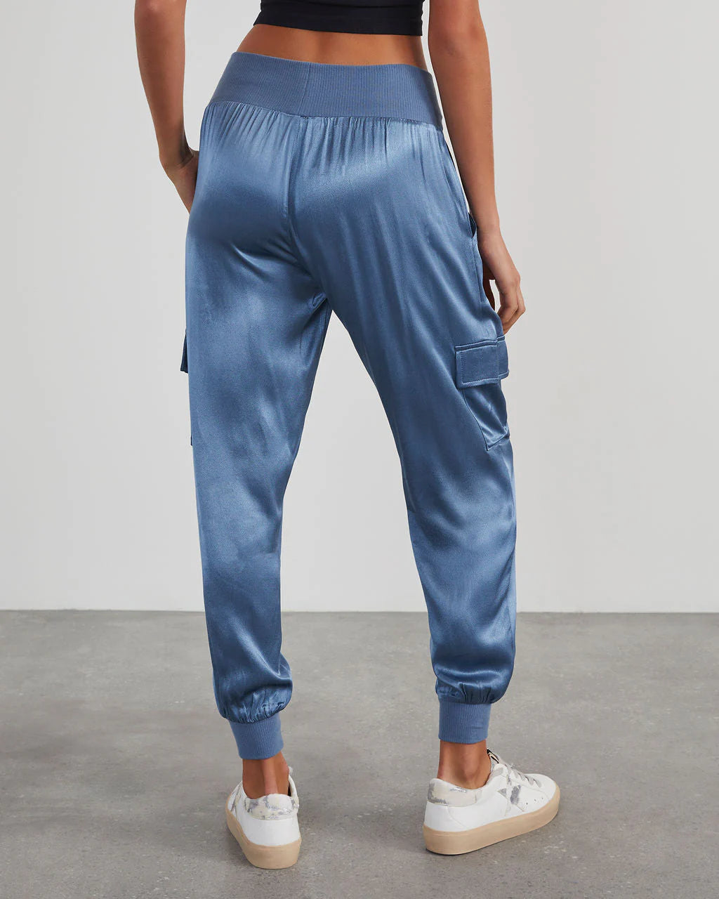 Luxe Look Satin Pocketed Joggers