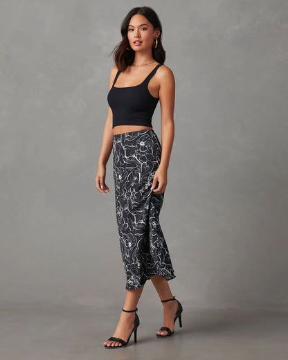 Coredith Printed Midi Skirt