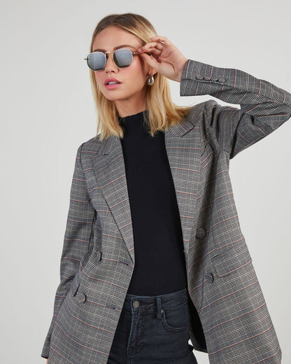 Danny Oversized Plaid Blazer