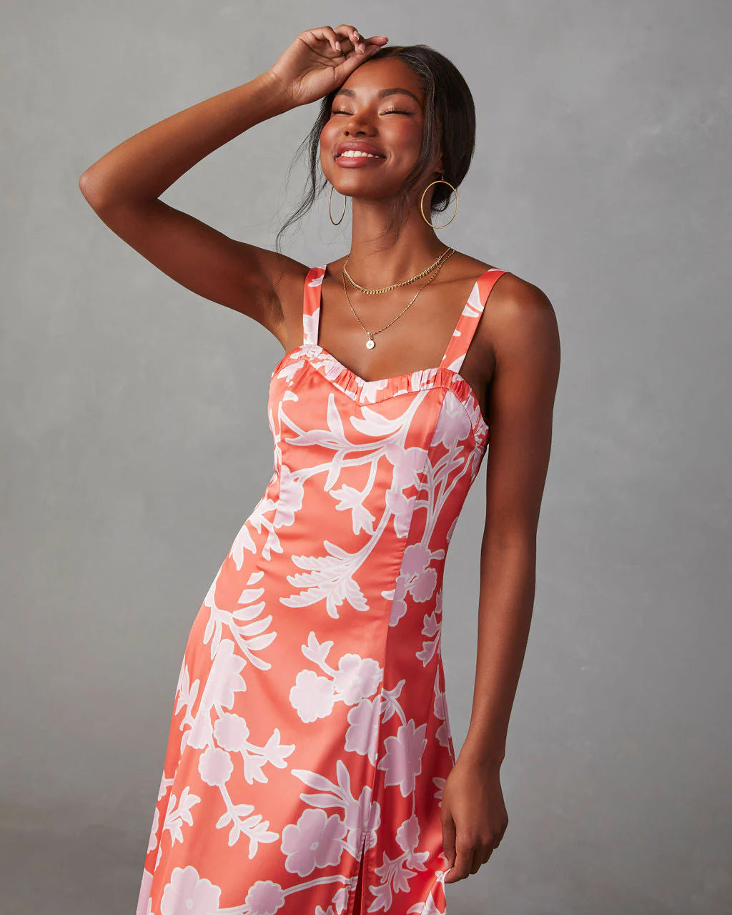 Pure Poetry Floral Midi Dress