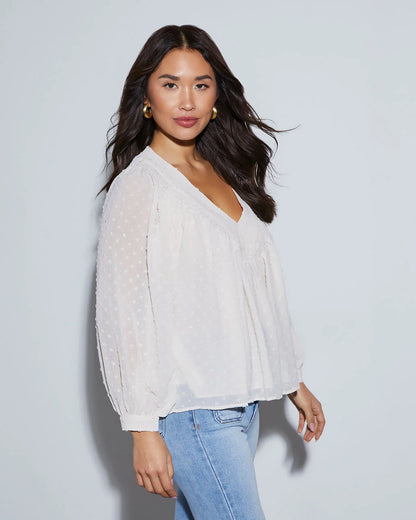 Cecilia Relaxed V-Neck Blouse