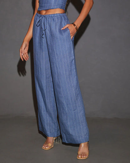 Eleanora High Rise Straight Leg Pants