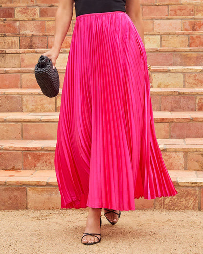 Antonella Midi Pleated Skirt