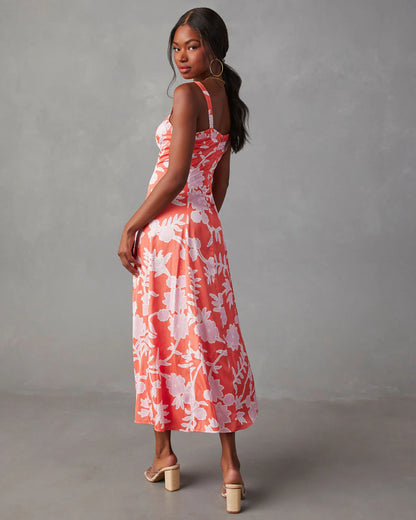 Pure Poetry Floral Midi Dress