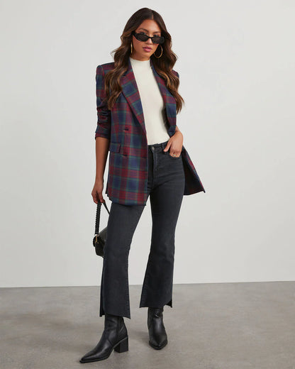 Jettie Plaid Blazer