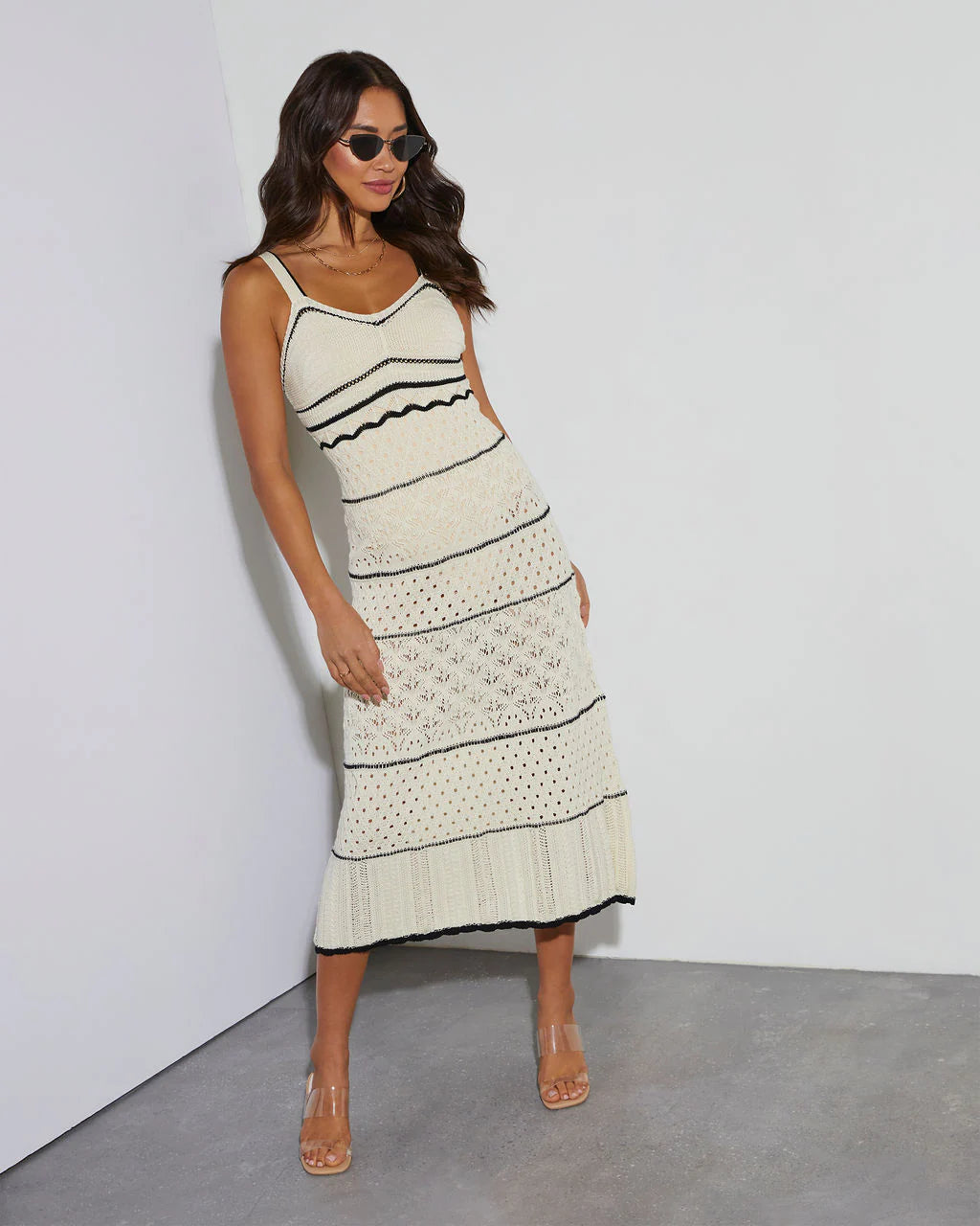 Saltwater Crochet Midi Dress