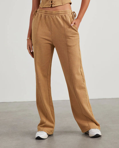 Natalia Fleece Drawstring Sweatpants