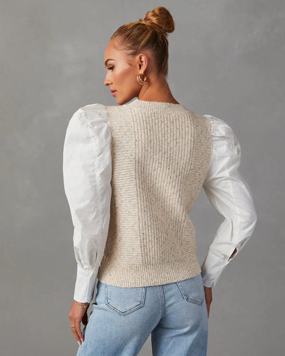 Jenner Knit Contrast Top