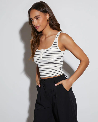 Blair Striped Crop Tank