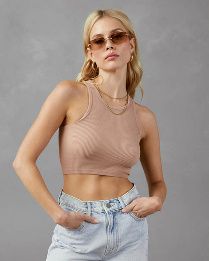 Josie Ribbed Crop Tank