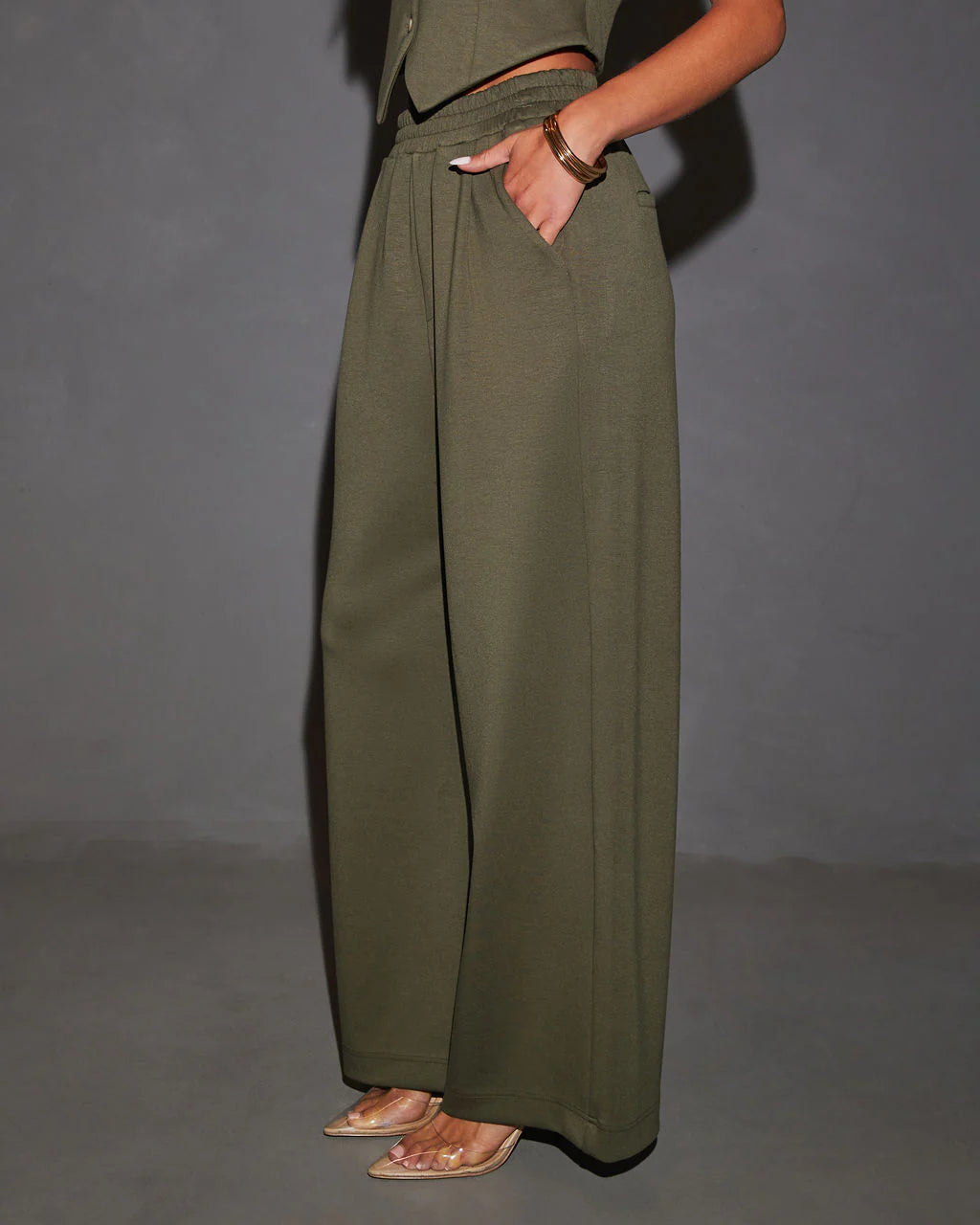 Sage High Rise Trouser Pants