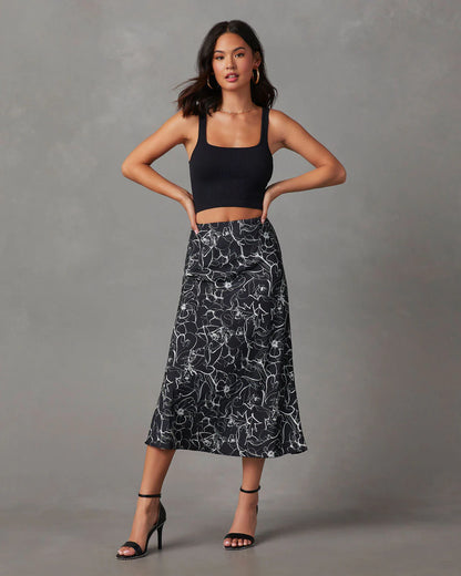 Coredith Printed Midi Skirt