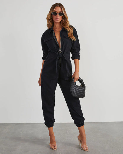 Rinko Tie Waist Jumpsuit