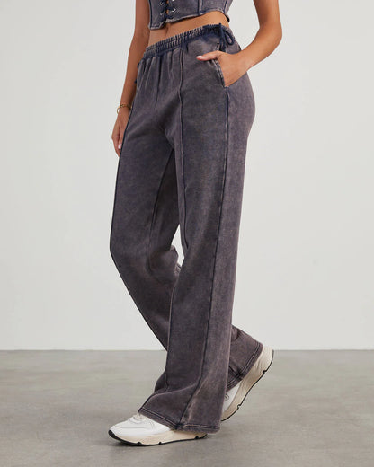 Natalia Fleece Drawstring Sweatpants