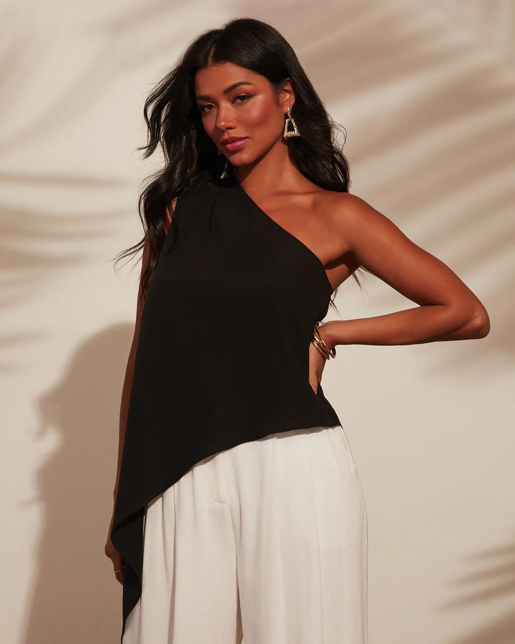 Seaside Siesta One Shoulder Asymmetrical Top