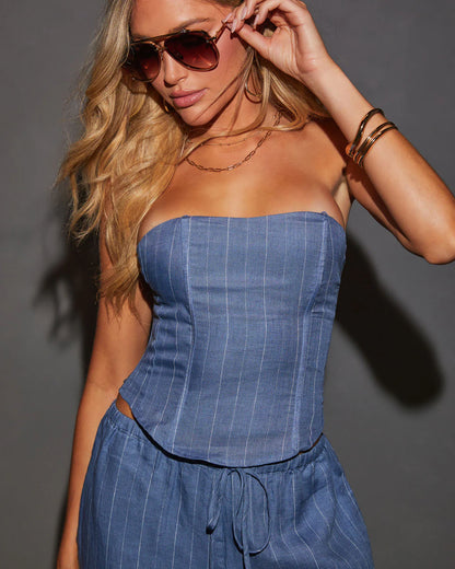 Eleanora Strapless Crop Top