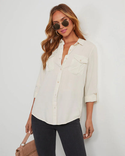 Katana Chambray Utility Top