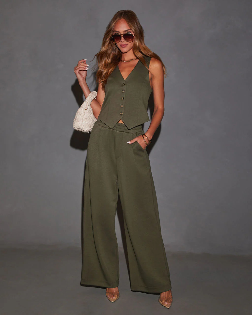 Sage High Rise Trouser Pants