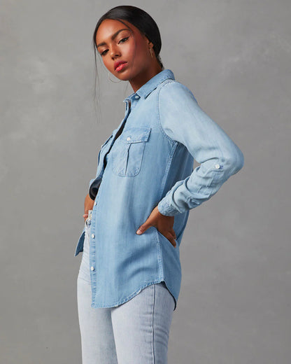 Katana Chambray Utility Top