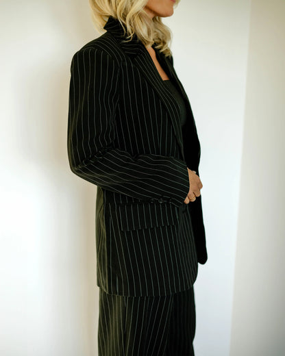 Hudson Pinstripe Blazer