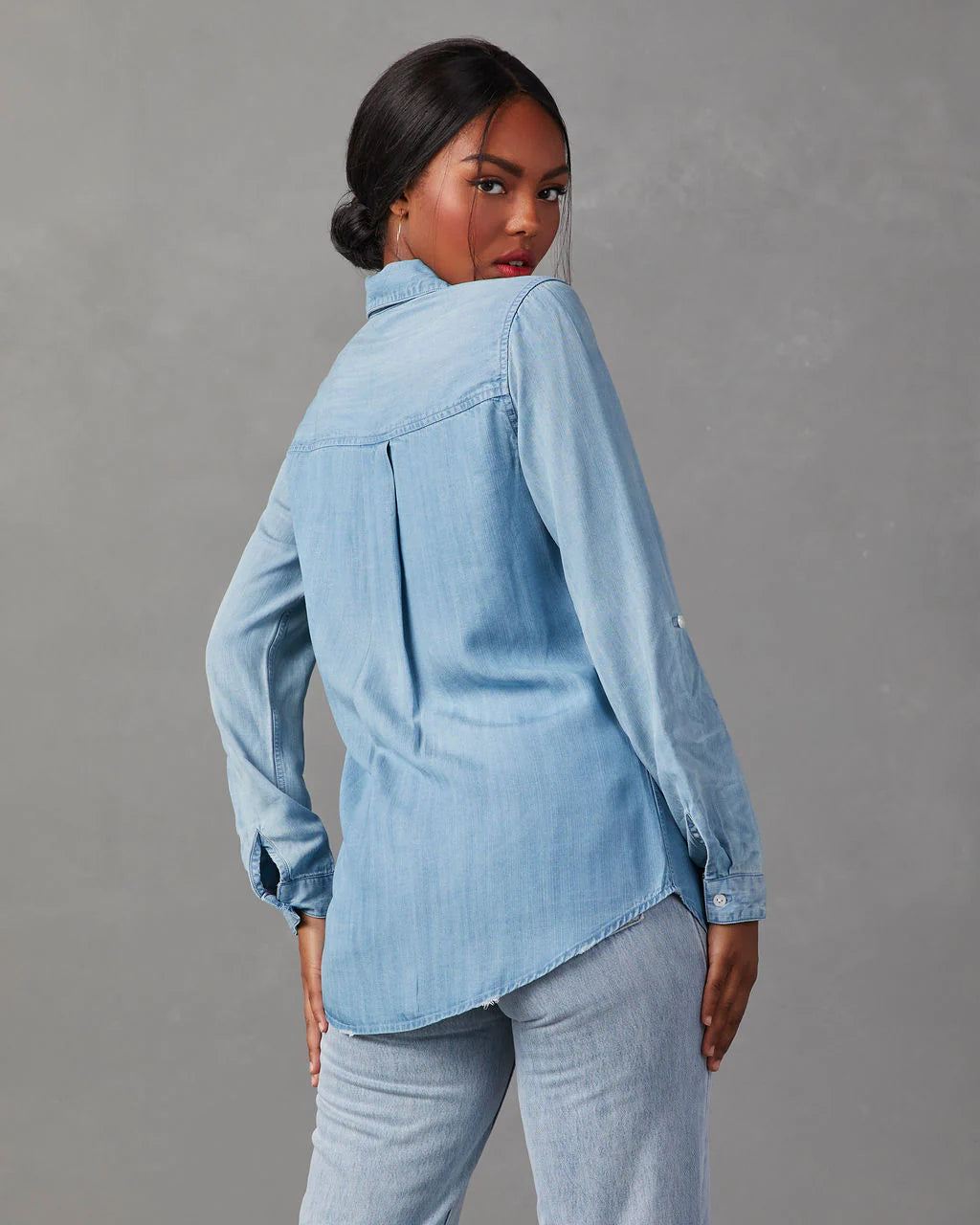 Katana Chambray Utility Top