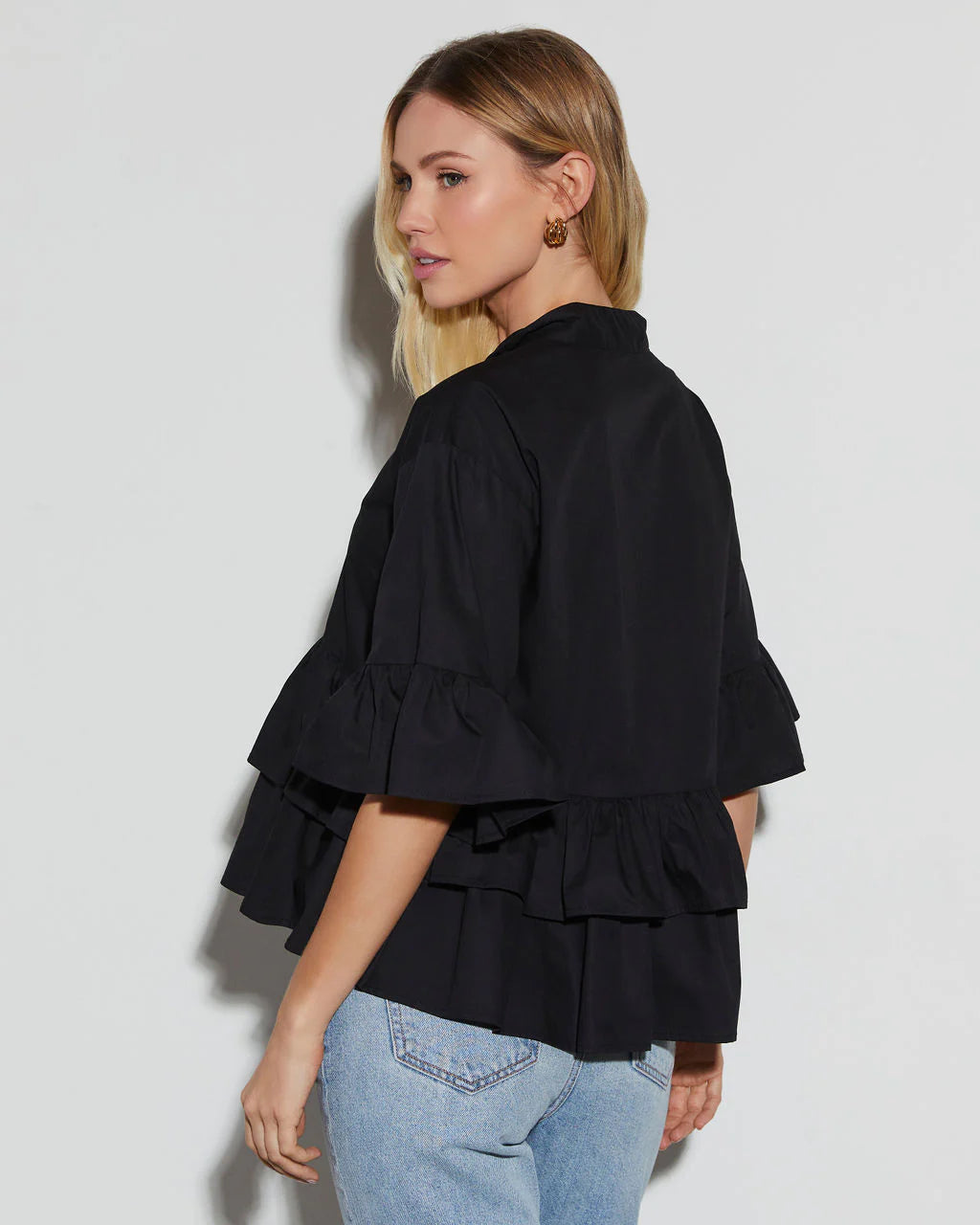 Lynne Tiered Short Sleeve Top