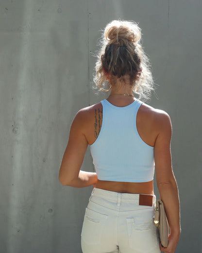 Josie Ribbed Crop Tank