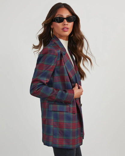 Jettie Plaid Blazer