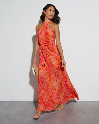 Selenia Halter Maxi Dress