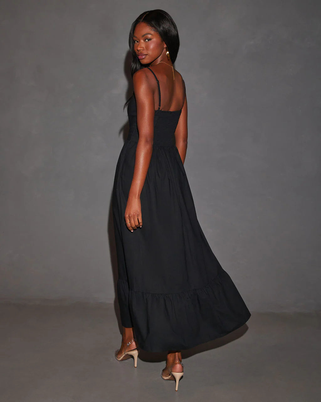 Eleanor A-Line Front Cutout Maxi Dress